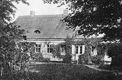 Sonnerups daværende stuehus fotograferet omkring 1905