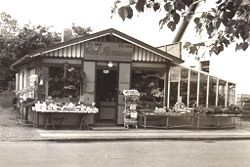 Gemüse Carls forretning 1955.
