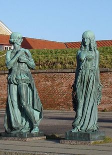 Hamlet og Ophelia på Nordre mole