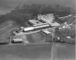 Borupgaard set fra luften i 1937