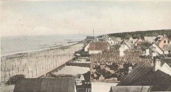 Udsigt fra taget på Hornbæk Kro mod øst ca. 1902