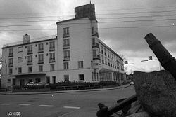 Fysiurgisk Hospital - det tidligere Hornbæk Badehotel 28/12 1974. Foto: Anne-Sofie Rubæk