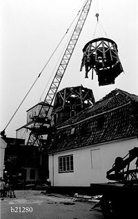 Hollandske Mølle rives ned. Foto: Jørgen Rubæk Hansen 6/6 1968