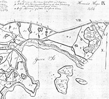 Støre Ø. Udsnit af skovkort fra 1858