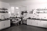 Laboratorium på Øresundshospitalet ca. 1955
