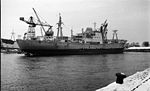 Det polske skib M/S Gründwalaed på værft 13/2 1969. Foto: Jørgen Rubæk Hansen