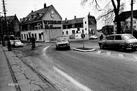 Krydset Kongevejen-Svingelport-Jernbanevej 4/2 1974. Foto: Anne-Sofie Rubæk