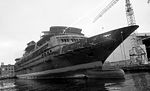 Krydstogtskibet Golden Odyssey blev bygget til rederiet Royal Cruise Line, Piræus. Foto Anne-Sofie Rubæk 28/3 1974