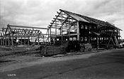 Helsingør Amatør Sejlklubs bygning under opførelse. Foto: Jørgen Rubæk Hansen 13/7 1978