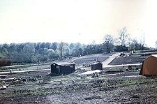 Det første hus i den nye afdeling. 1976