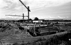 Prøvestenscentret under opførelse fotograferet 25/7 1978 af Jørgen Rubæk Hansen