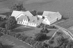 Sønderris fotograferet fra luften i 1961.