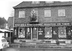 Lindeskovs købmandshandel fotograferet i 1960'erne