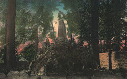 Postkortet viser Hamlets Grav, som den så ud i årene 1879-1926