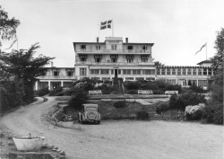 Hotel Gefion set fra Strandvejen omkring 1950
