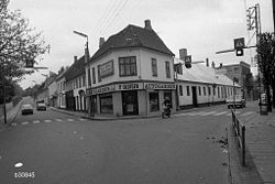 Hjørnet af Møllebakken og Marienlyst Alle november 1974. Foto: Anne-Sofie Rubæk