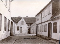 Gråbrødrestræde 1896. Strædet blev engang kaldt Gammel Kloster.