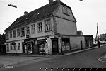 Kongensgade set fra hjørnet af Lundegade/Bjergegade. Foto: Anne-Sofie Rubæk 23/1 1974