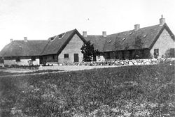 Grydemosegaard fotograferet kort efter at bygningerne var blevet opført i 1941