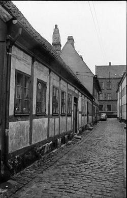 Anna Queens Stræde. Foto: Jørgen Rubæk Hansen 28/10 1968
