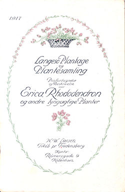 Et af Langesøs mange kataloger, dette blev udgivet i 1917