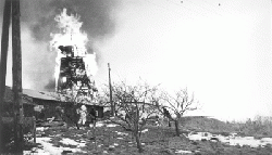 Havreholm Mølle nedbrændte i marts 1955
