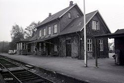 Kvistgård Station. Foto: Anne Sofie Rubæk 6/11 1975